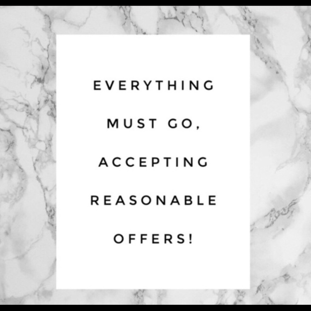 Everything must go! All items are negotiable
